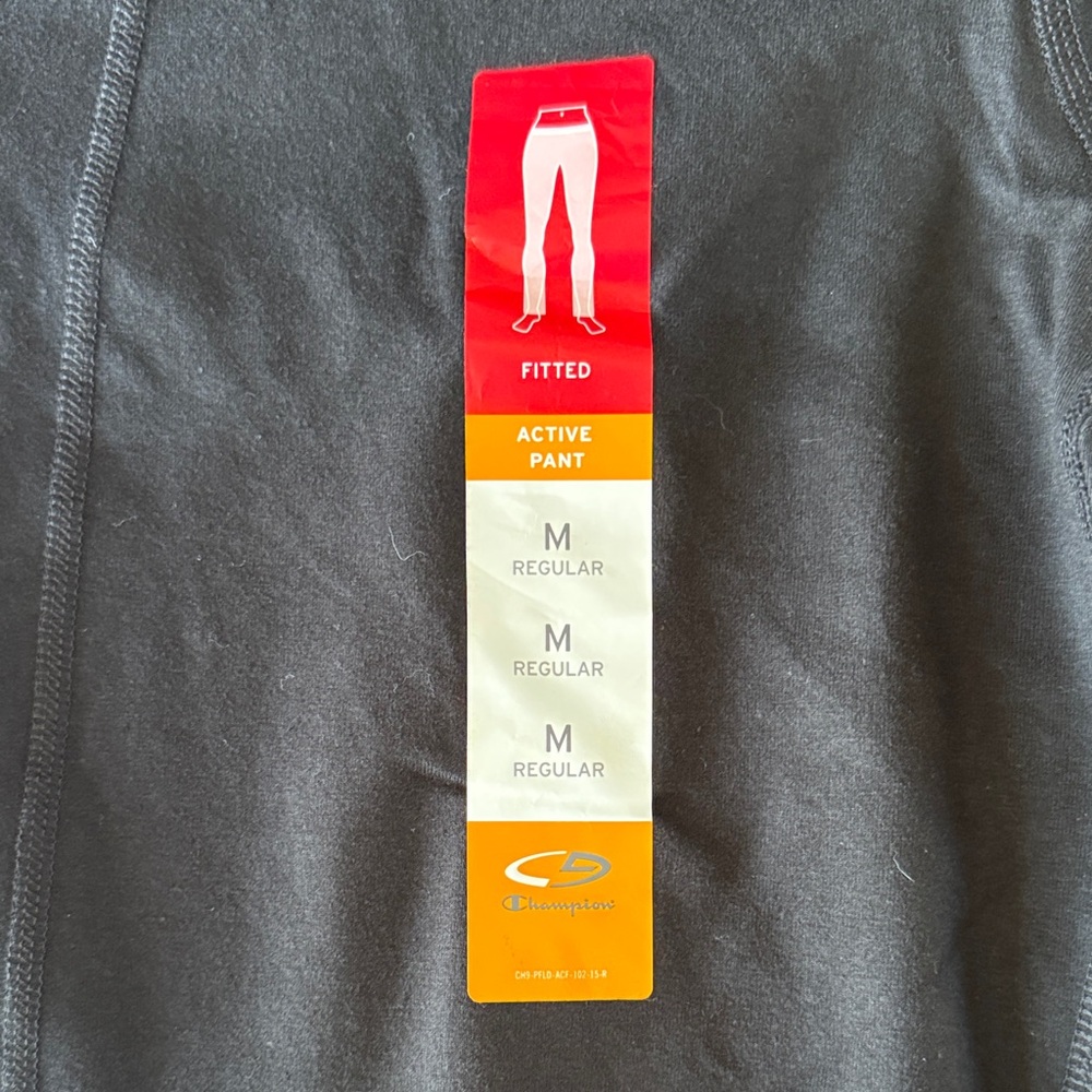 C9 by Champion Duo Dry Active Pants Medium Black Moisture Wicking NWT - Picture 4 of 5